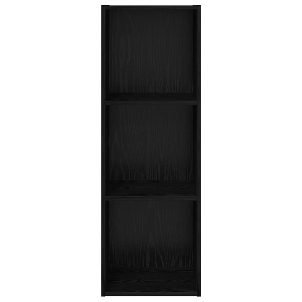TV-møbelsæt 37 x 37 x 107 cm Sort eg Konstrueret træ
