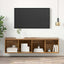 TV-møbelsæt 37 x 37 x 142,5 cm Gammelt træ Konstrueret træ