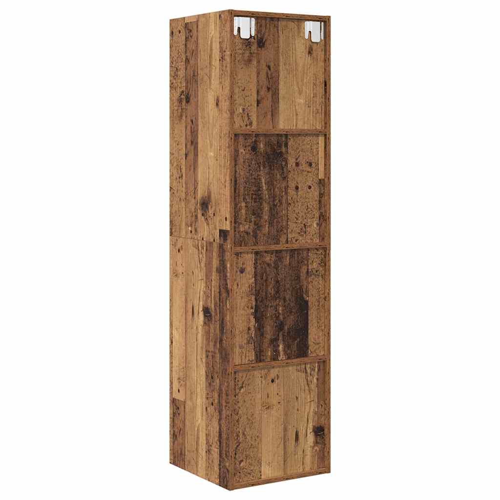 TV-møbelsæt 37 x 37 x 142,5 cm Gammelt træ Konstrueret træ
