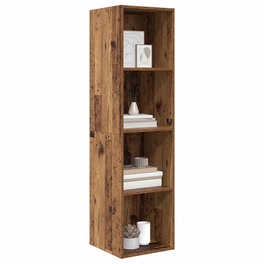TV-møbelsæt 37 x 37 x 142,5 cm Gammelt træ Konstrueret træ