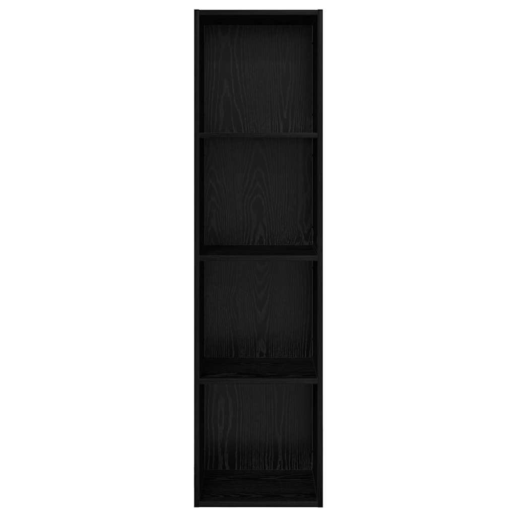 TV-møbelsæt 37 x 37 x 142,5 cm Sort eg Konstrueret træ