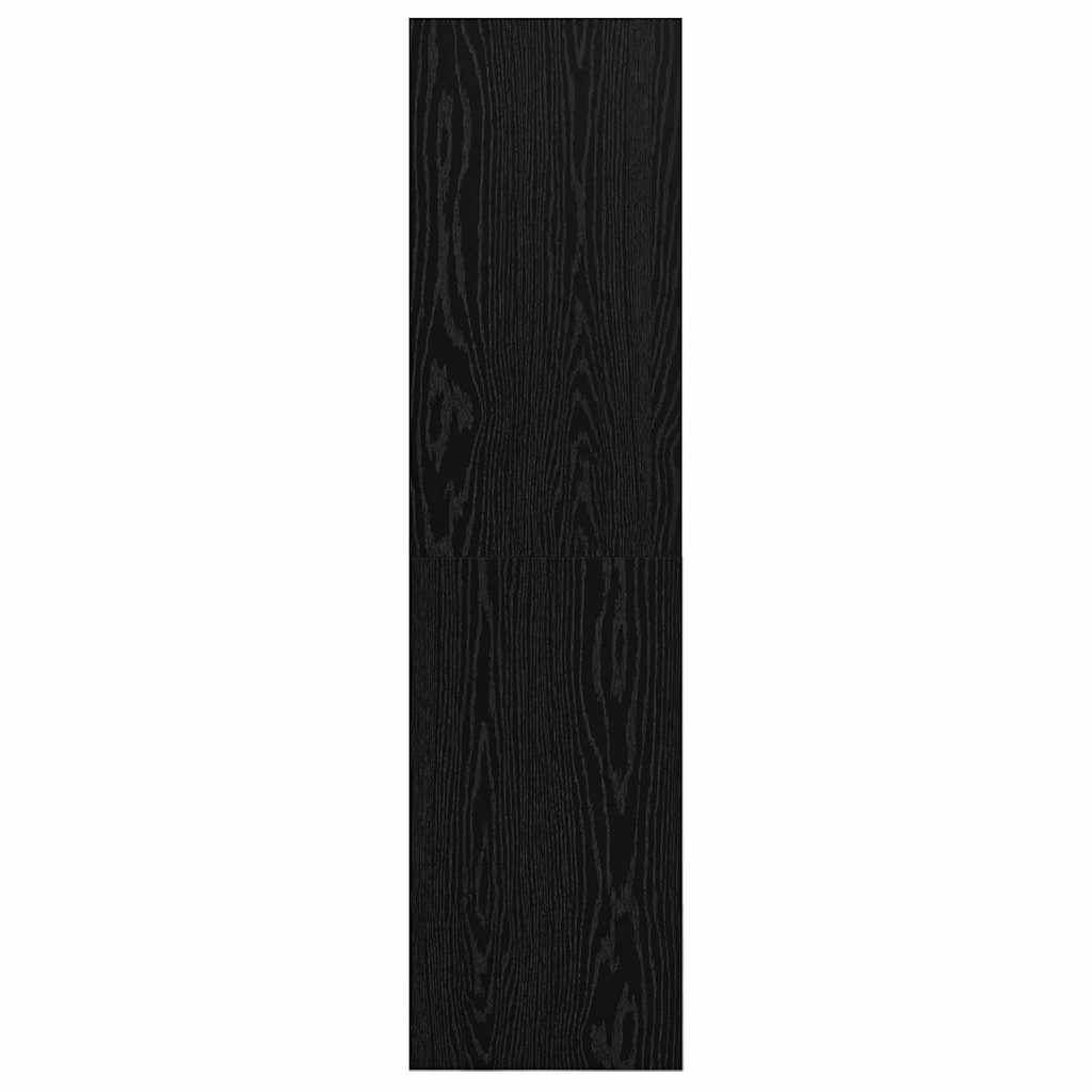 TV-møbelsæt 37 x 37 x 142,5 cm Sort eg Konstrueret træ