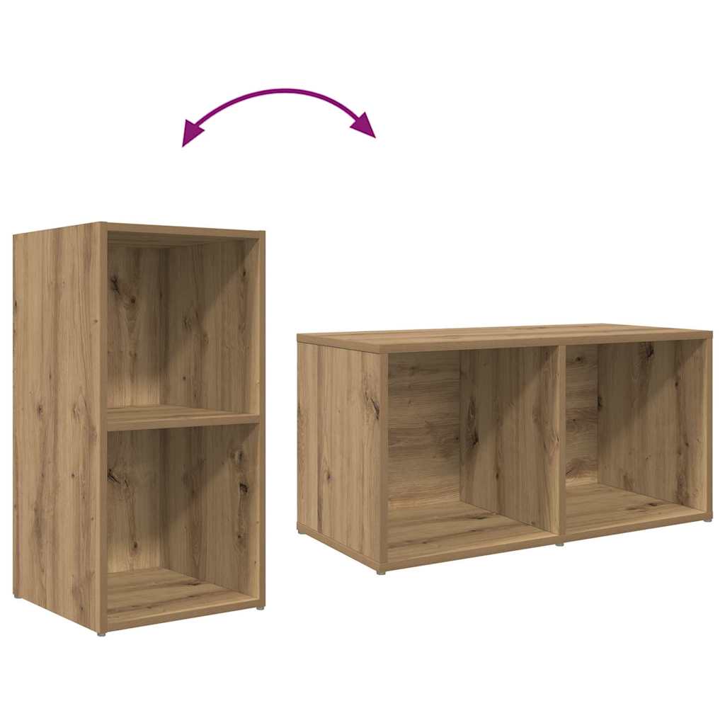 TV-møbelsæt 72 x 35 x 37 cm Brun Konstrueret træ