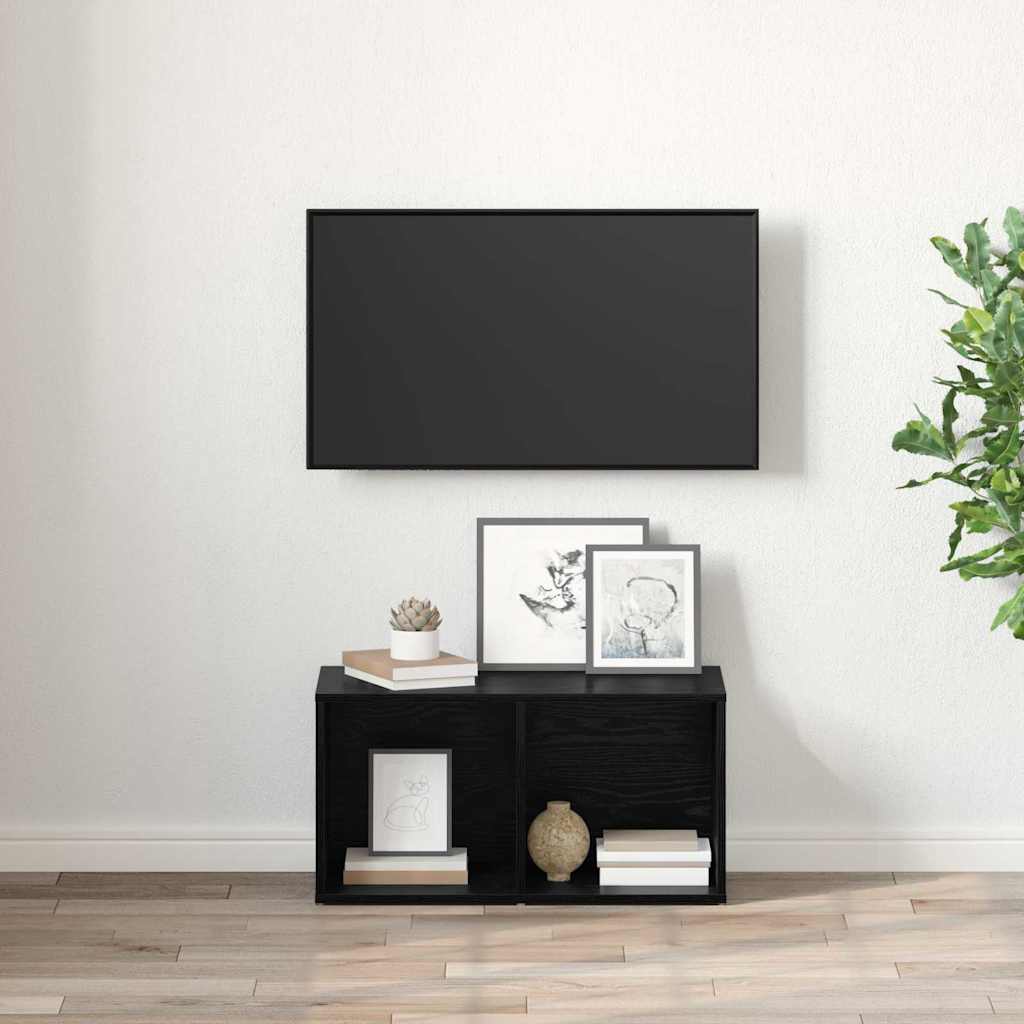 TV-møbelsæt 72 x 35 x 37 cm Sort Konstrueret træ