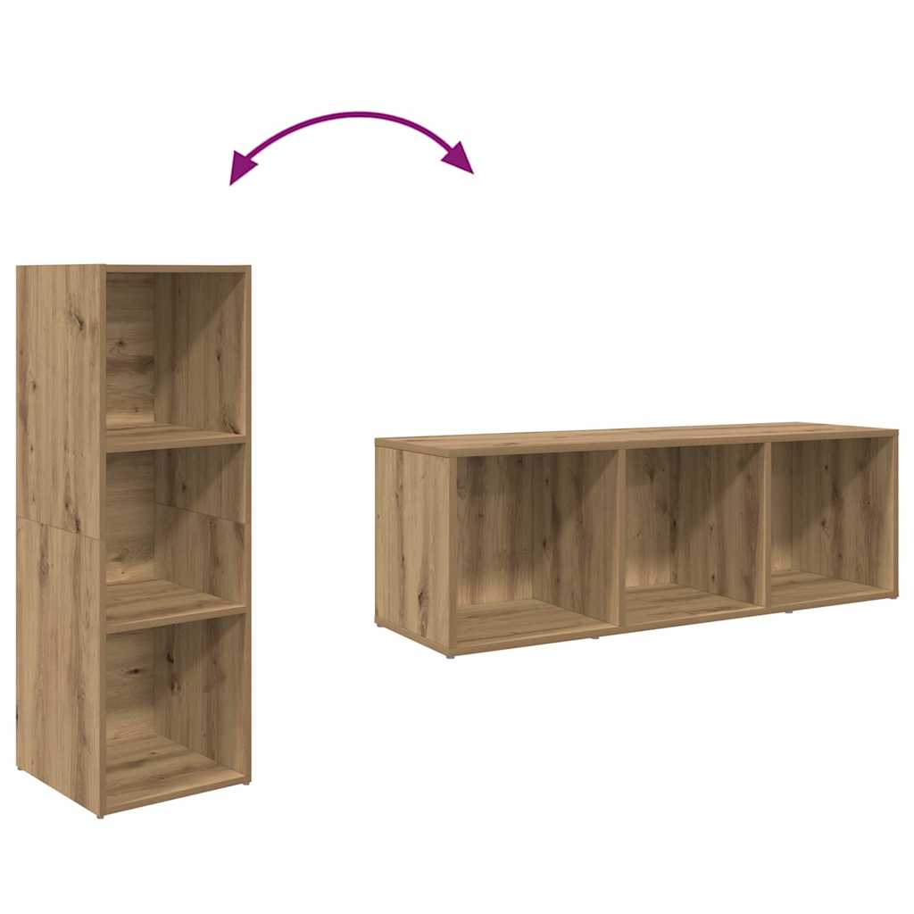 TV-møbelsæt 72 x 35 x 37 cm Brun Konstrueret træ