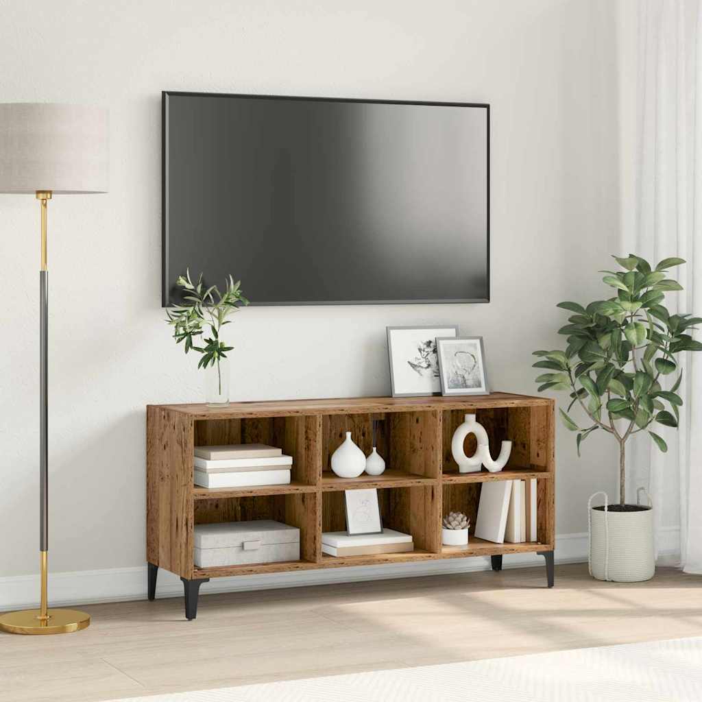 TV-møbelsæt Vægmonteret Brun 103,5 x 30 x 50 cm Konstrueret træ