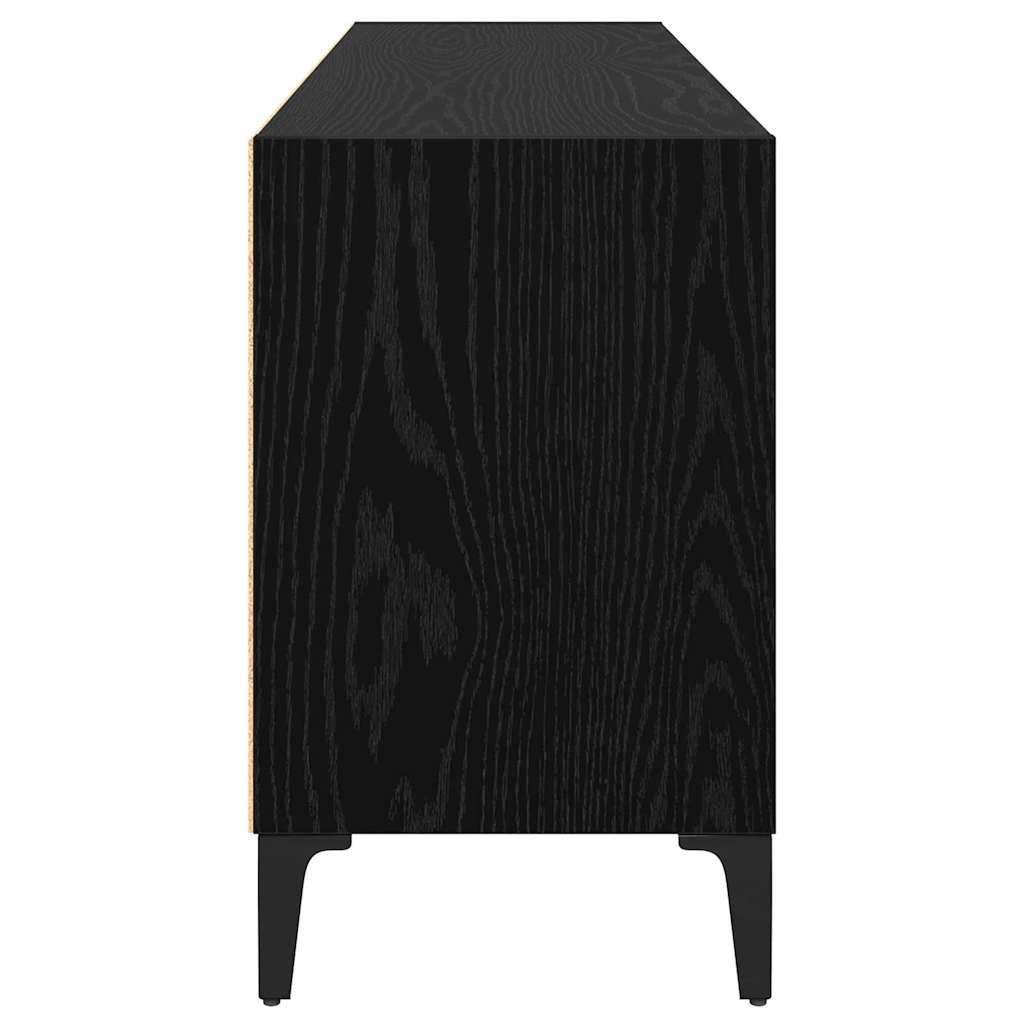 TV-møbelsæt Vægmonteret Sort 103,5 x 30 x 50 cm Konstrueret træ