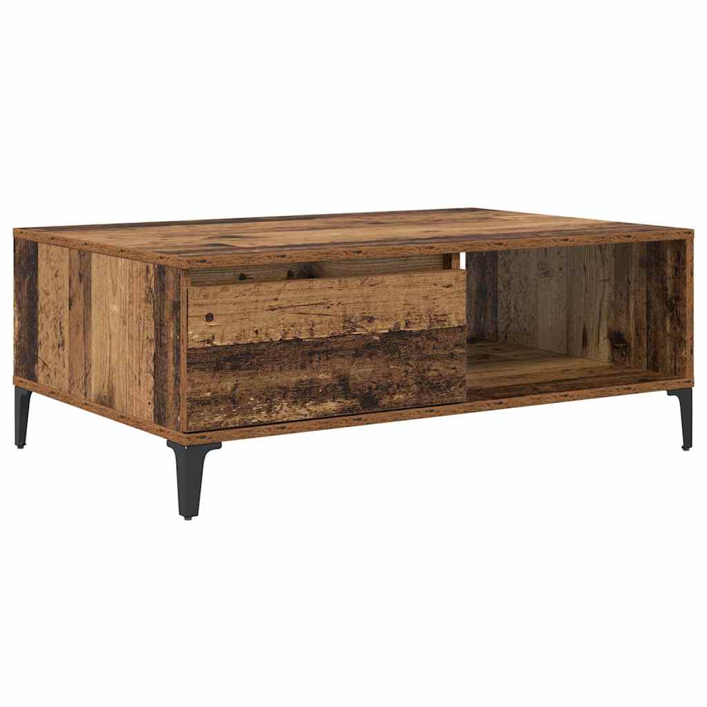 Sofabord Gammelt træ 90 x 60 x 35 cm Konstrueret træ