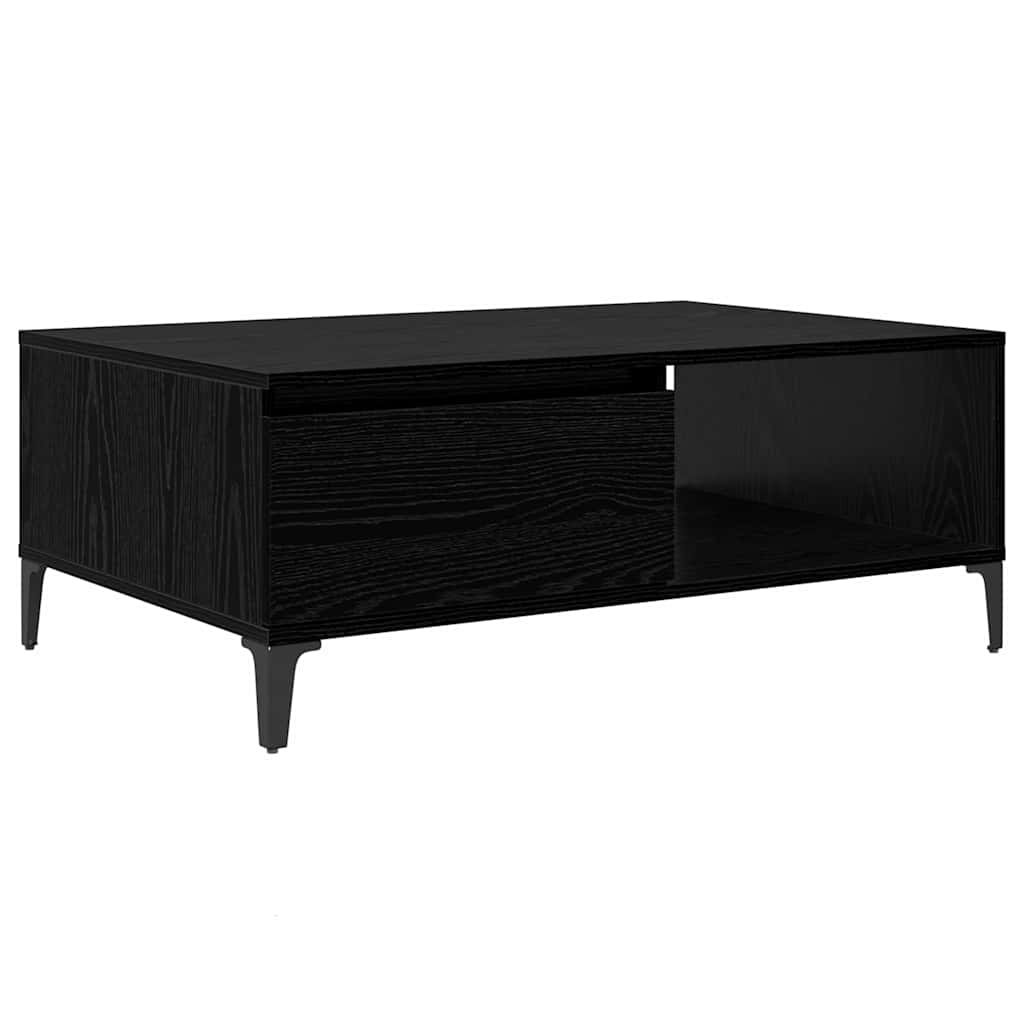 Sofabord Sort eg 90 x 60 x 35 cm Konstrueret træ