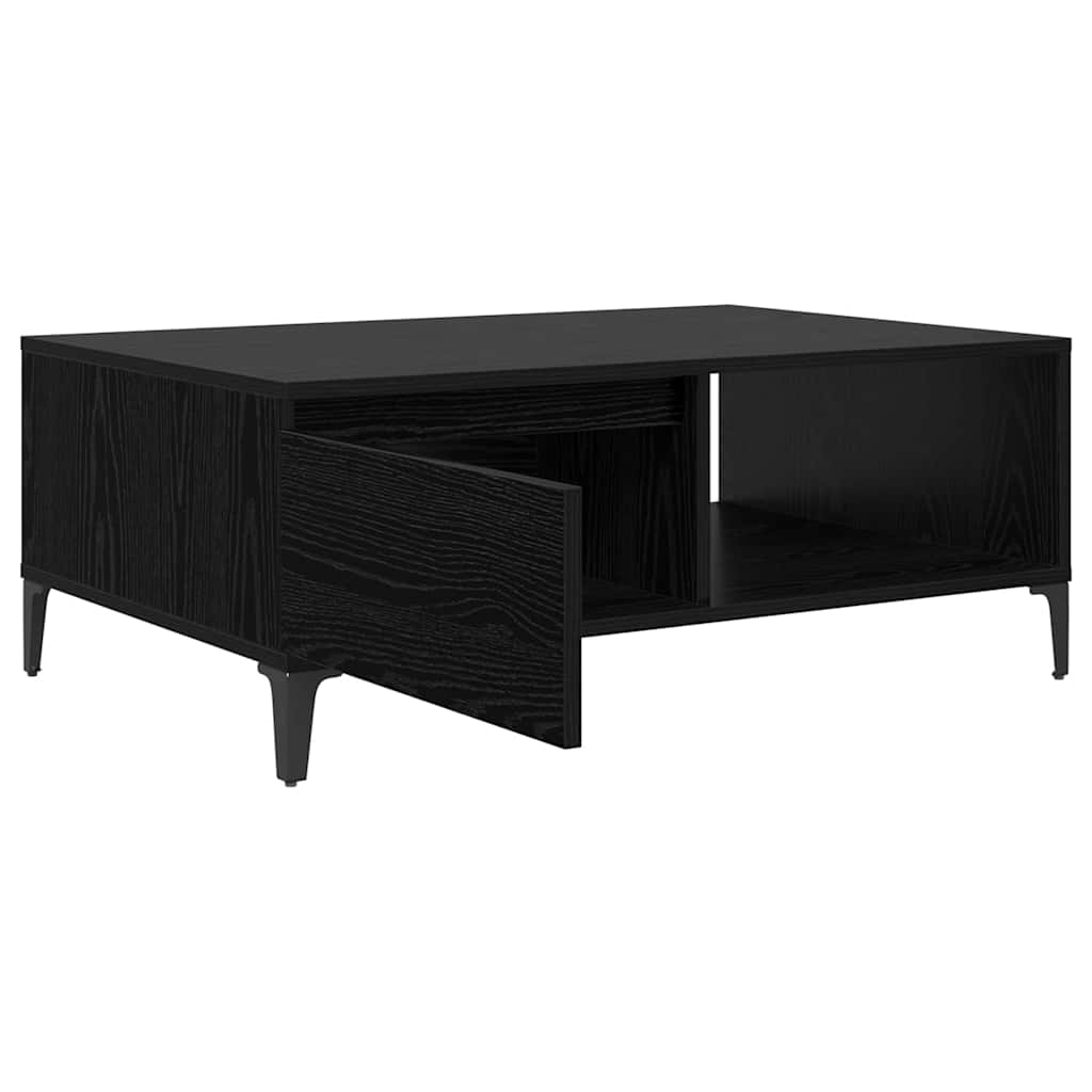 Sofabord Sort eg 90 x 60 x 35 cm Konstrueret træ