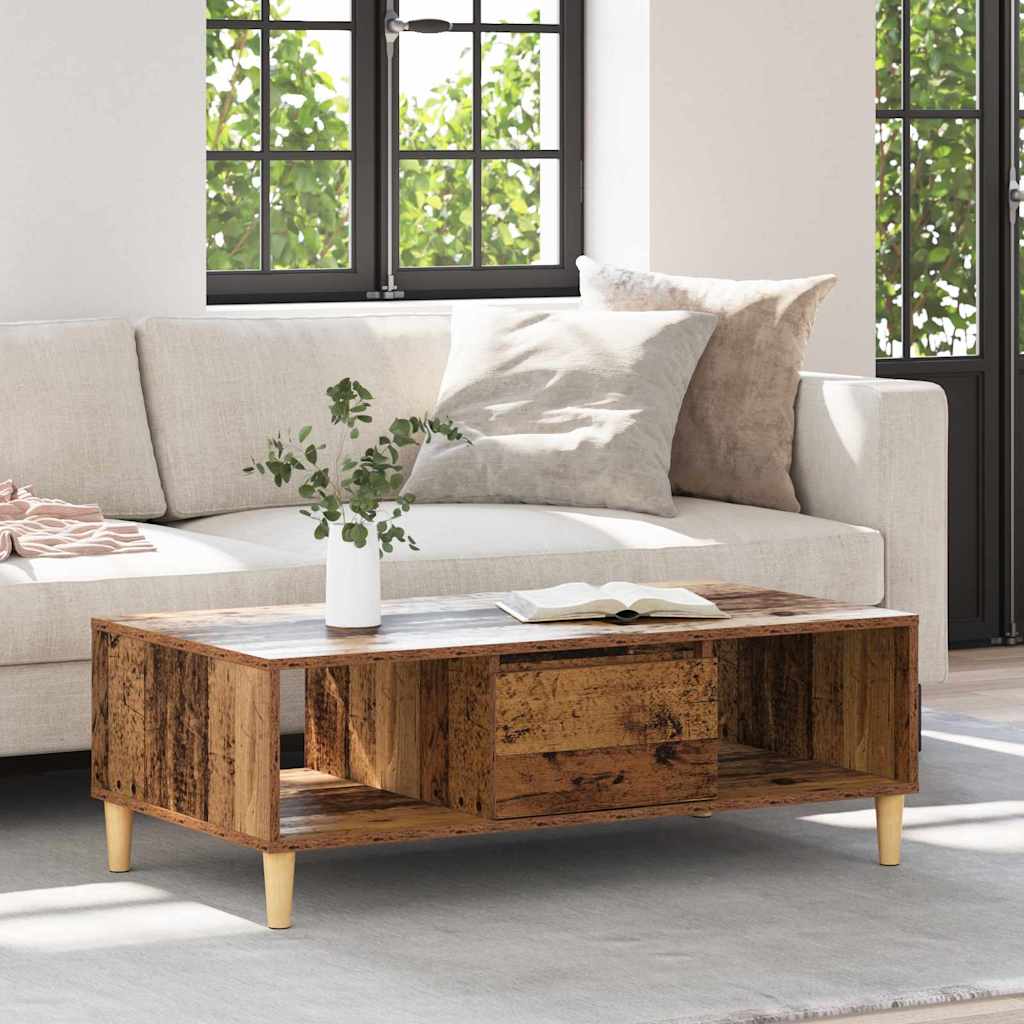 Sofabord Gammelt træ 102 x 55 x 35 cm Konstrueret træ