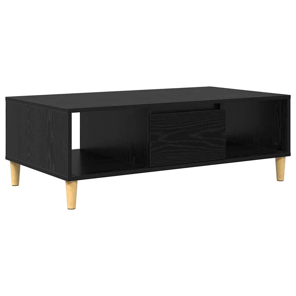 Sofabord Sort eg 102 x 55 x 35 cm Konstrueret træ