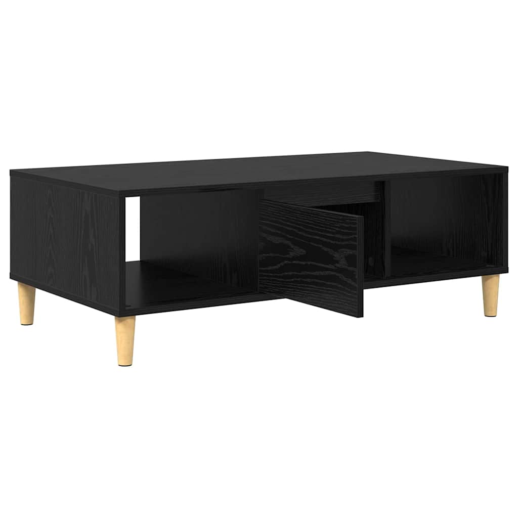 Sofabord Sort eg 102 x 55 x 35 cm Konstrueret træ