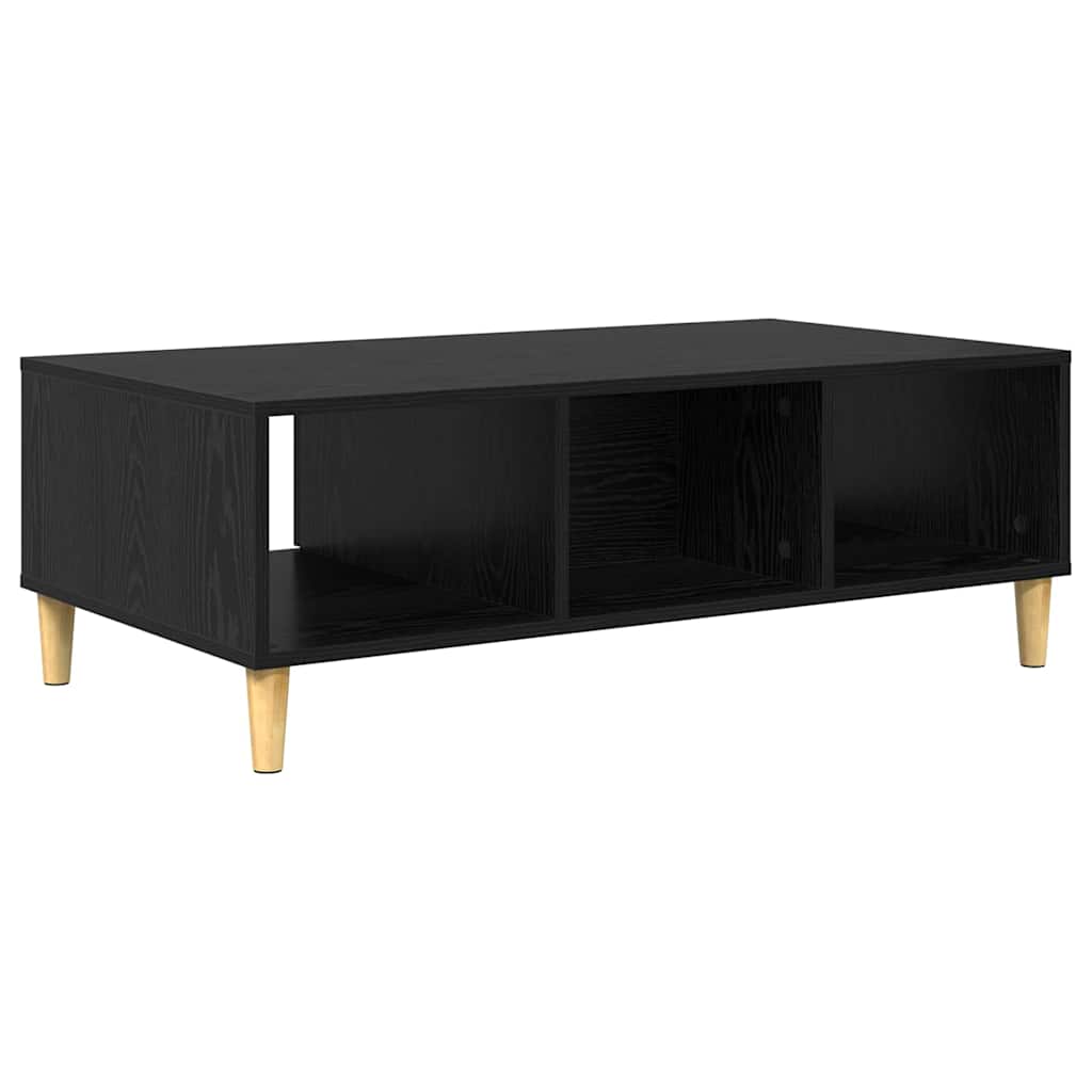 Sofabord Sort eg 102 x 55 x 35 cm Konstrueret træ