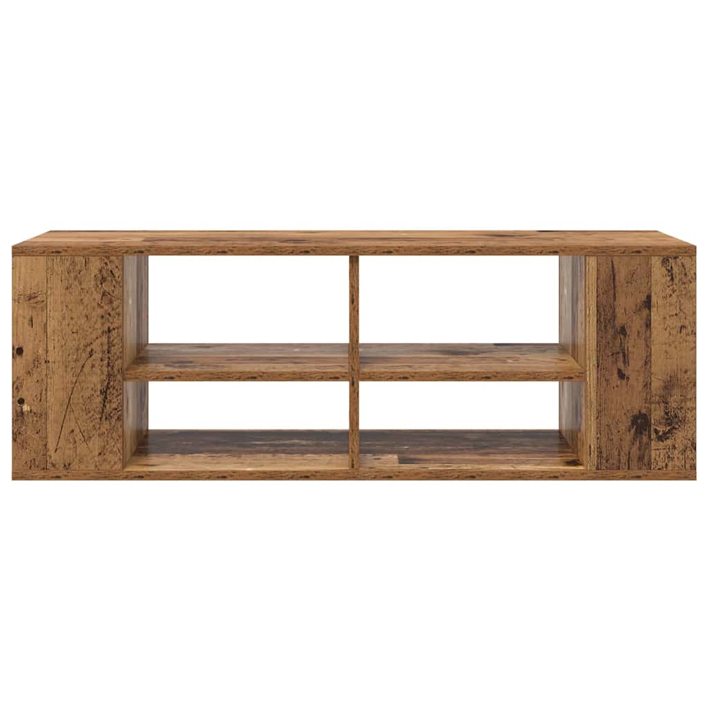 TV-møbelsæt 102 x 35 x 35 cm Gammelt træ Konstrueret træ