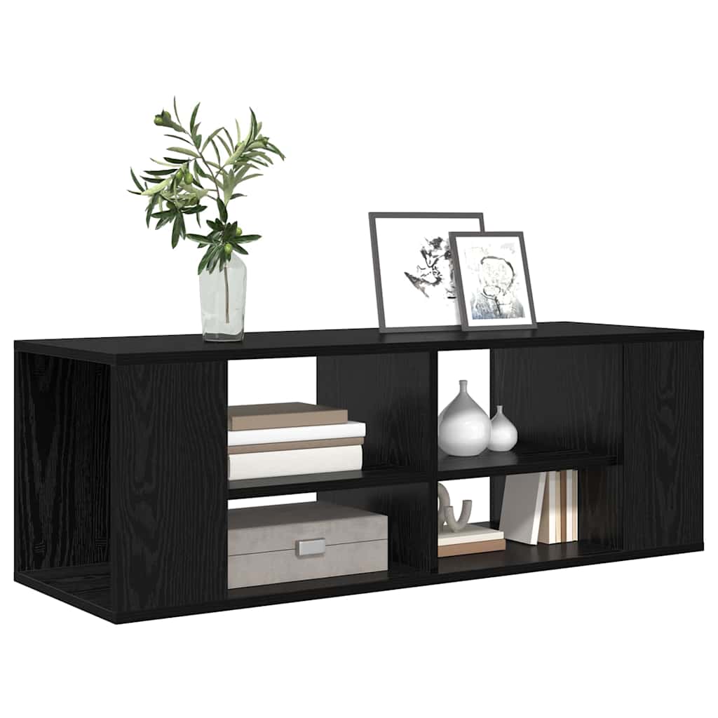 TV-møbelsæt 102 x 35 x 35 cm Sort eg Konstrueret træ