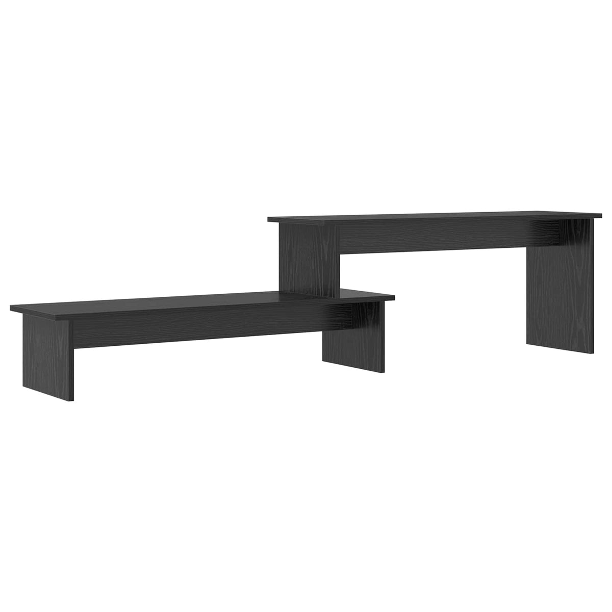 TV-møbelsæt 180,5 x 30 x 43 cm Sort eg Konstrueret træ