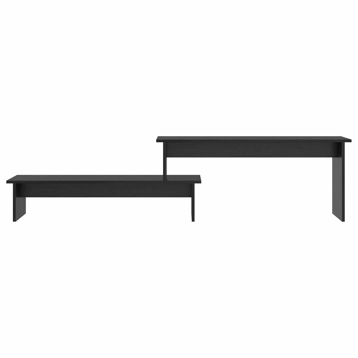 TV-møbelsæt 180,5 x 30 x 43 cm Sort eg Konstrueret træ