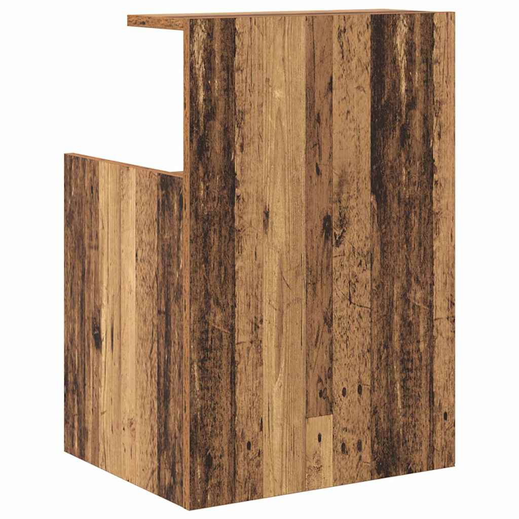 Natskab 2 stk. Gammelt træ 40 x 35 x 60 cm Konstrueret træ