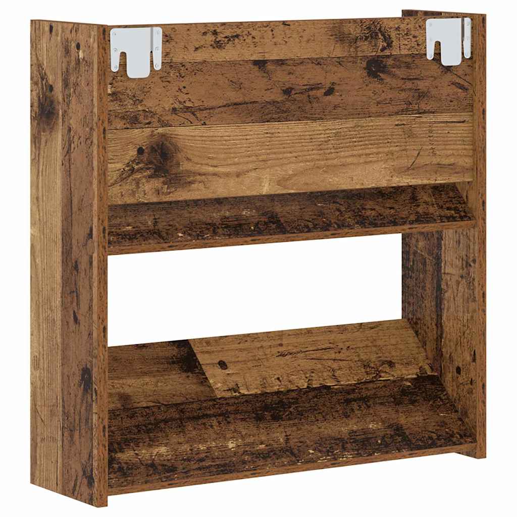 Sko skab 2 stk. 60 x 18 x 60 cm Konstrueret træ Gammelt træ