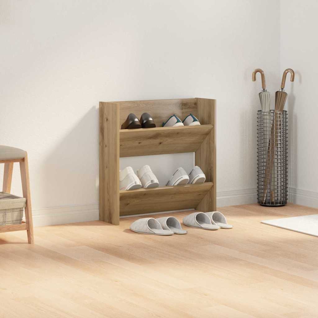 Sko skab 60 x 18 x 60 cm Konstrueret træ Artisan-eg