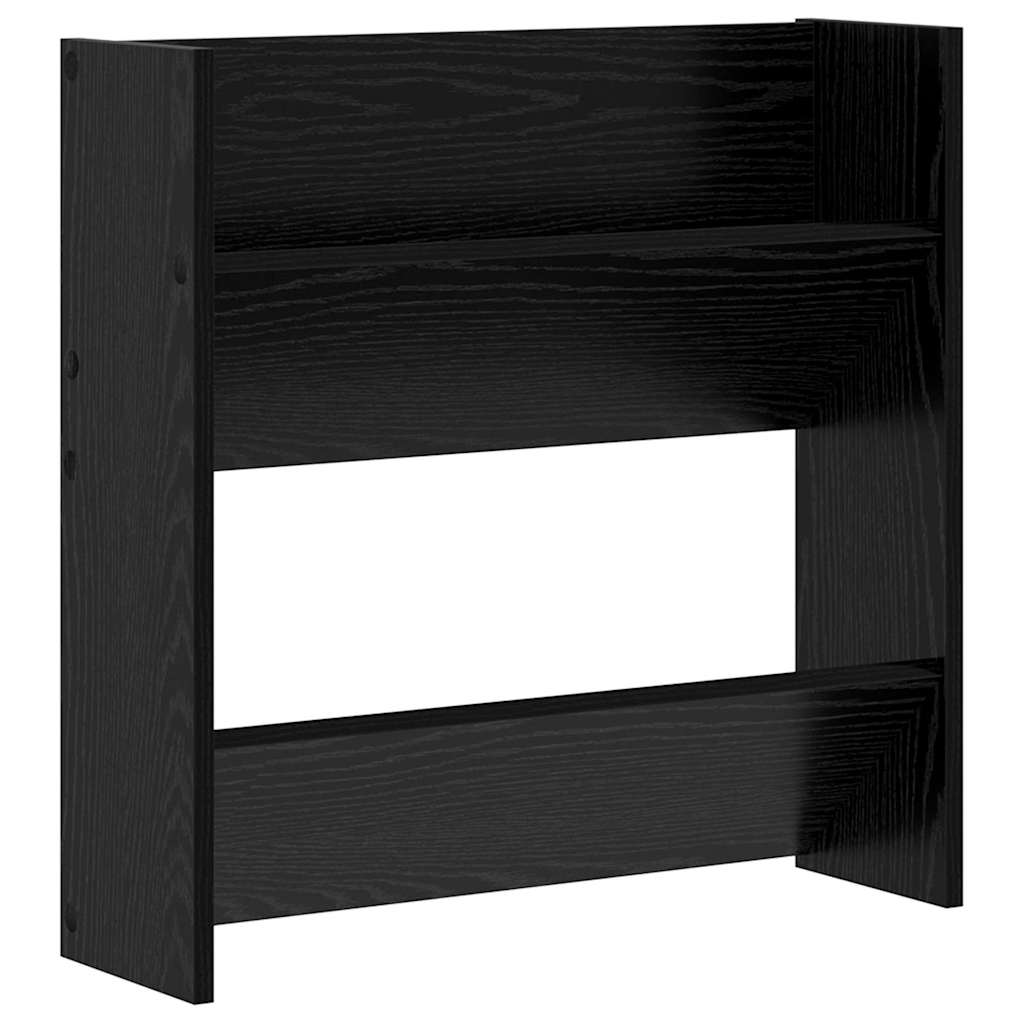 Sko skab 60 x 18 x 60 cm Konstrueret træ Sort eg