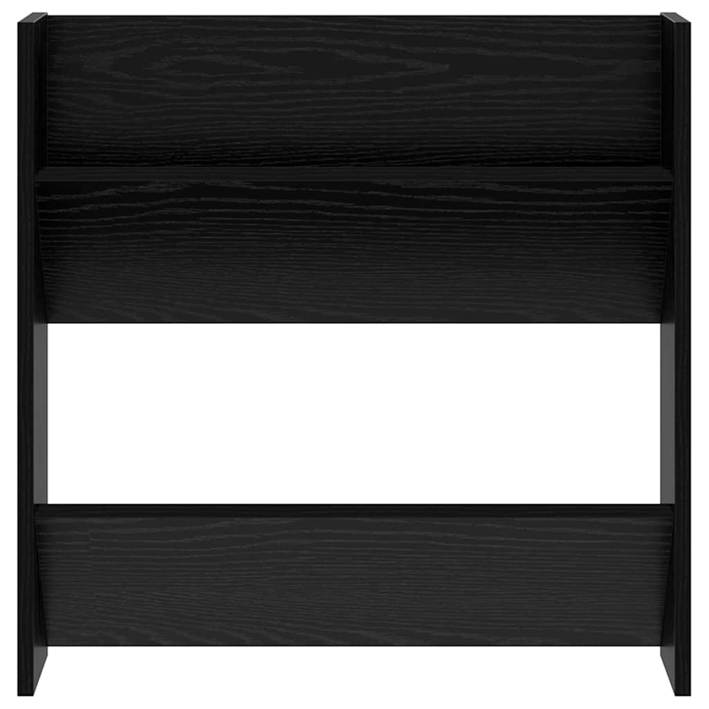 Sko skab 60 x 18 x 60 cm Konstrueret træ Sort eg