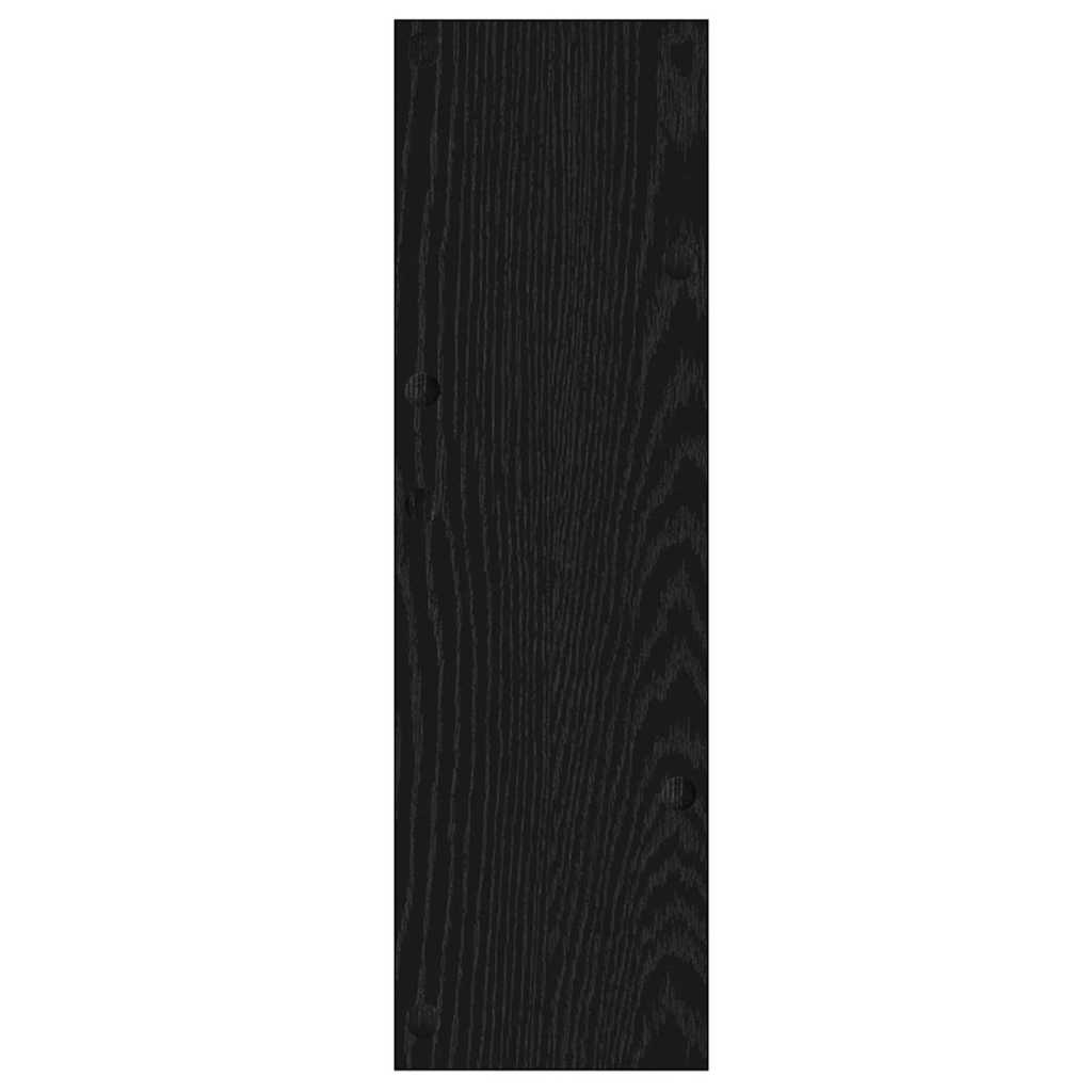 Sko skab 60 x 18 x 60 cm Konstrueret træ Sort eg