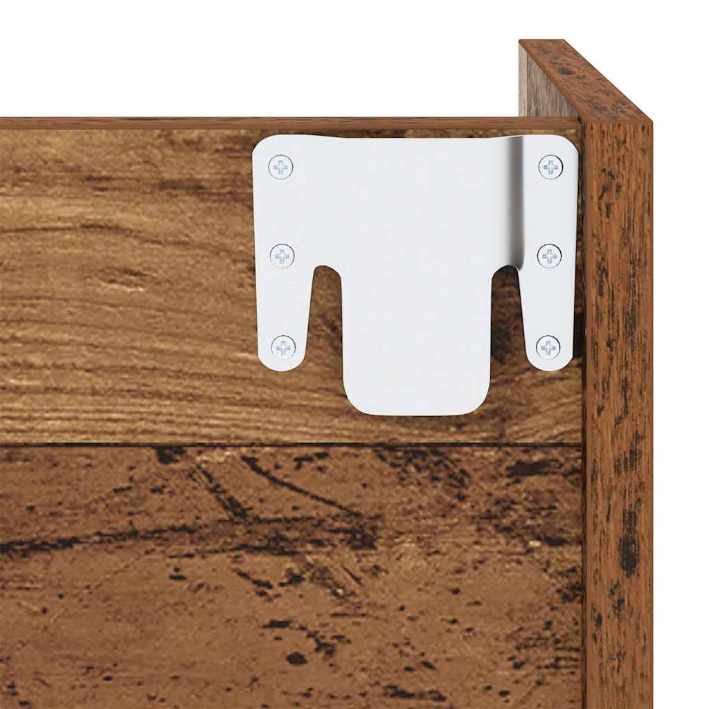 Sko skab 60 x 18 x 90 cm Konstrueret træ Gammelt træ