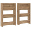 Sko skab 2 stk. 60 x 18 x 90 cm Konstrueret træ Artisan-eg