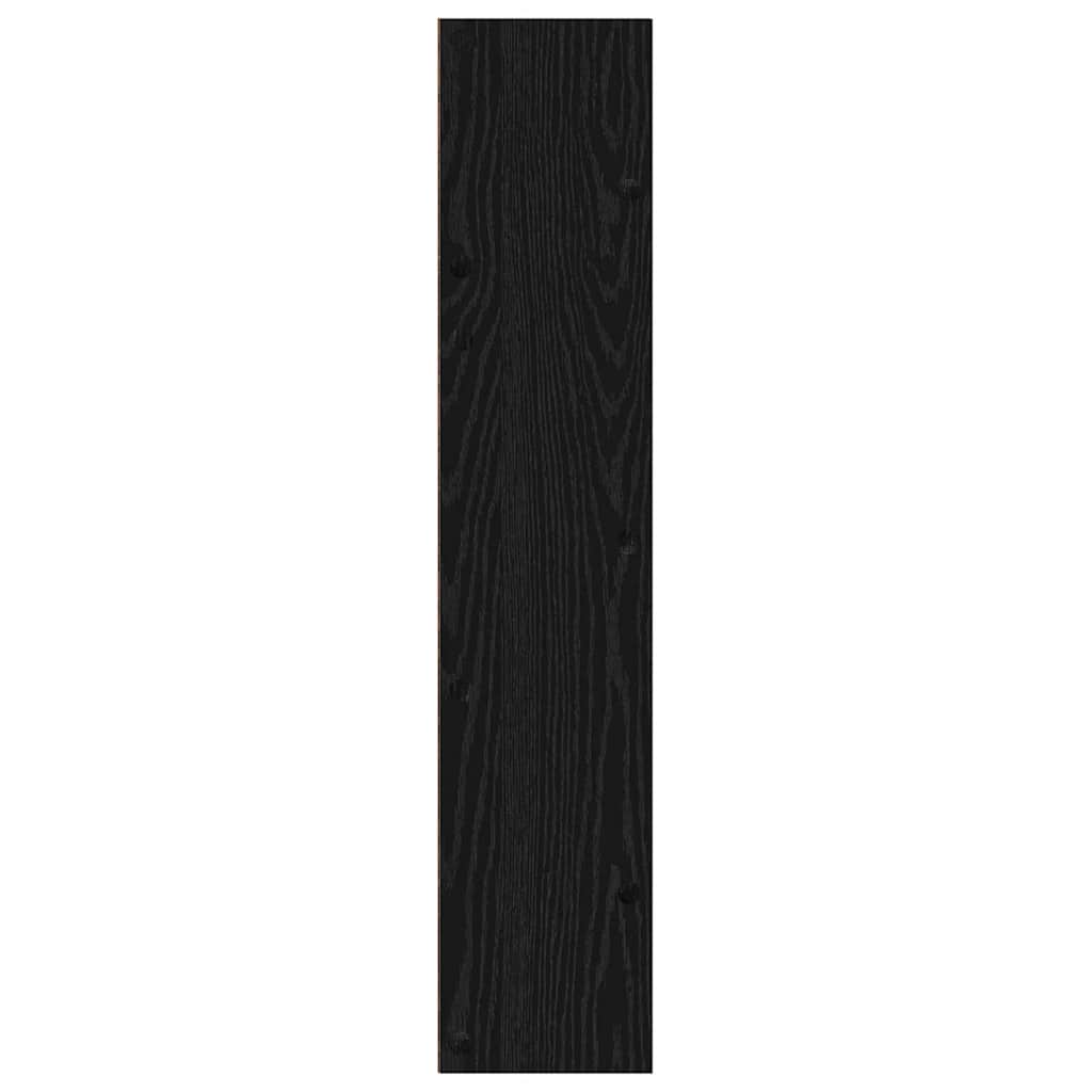 Sko skab 60 x 18 x 90 cm Konstrueret træ Sort eg