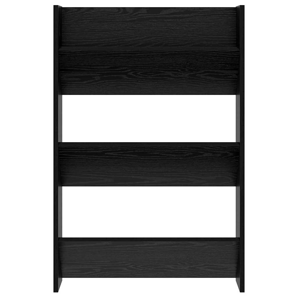 Sko skab 2 stk. 60 x 18 x 90 cm Konstrueret træ Sort eg