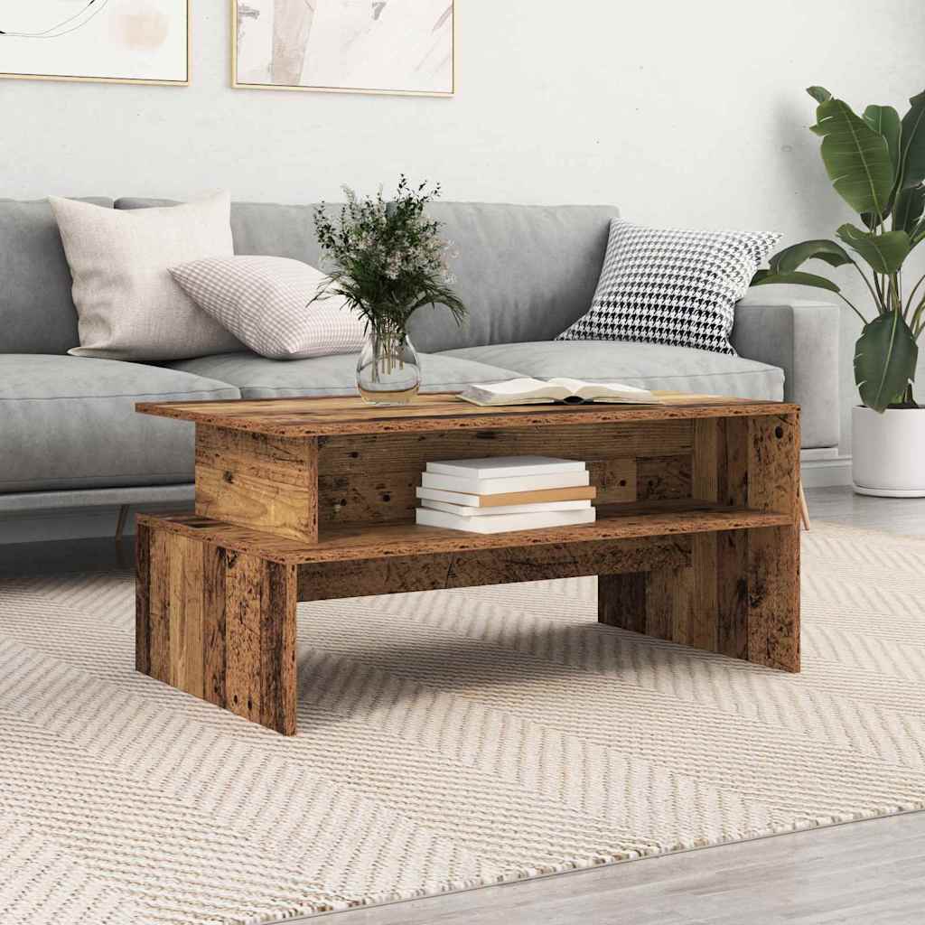 Sofabord Gammelt træ 90 x 55 x 42,5 cm Konstrueret træ