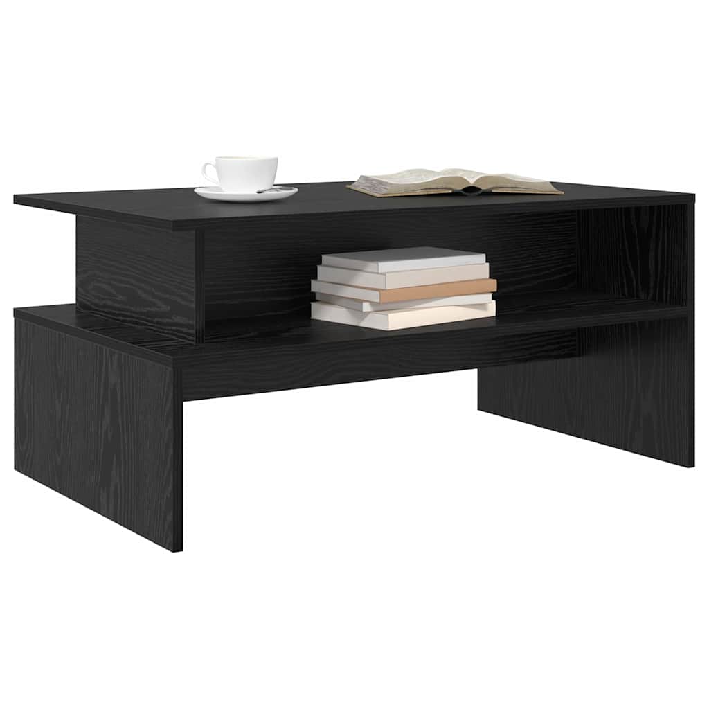 Sofabord Sort eg 90 x 55 x 42,5 cm Konstrueret træ