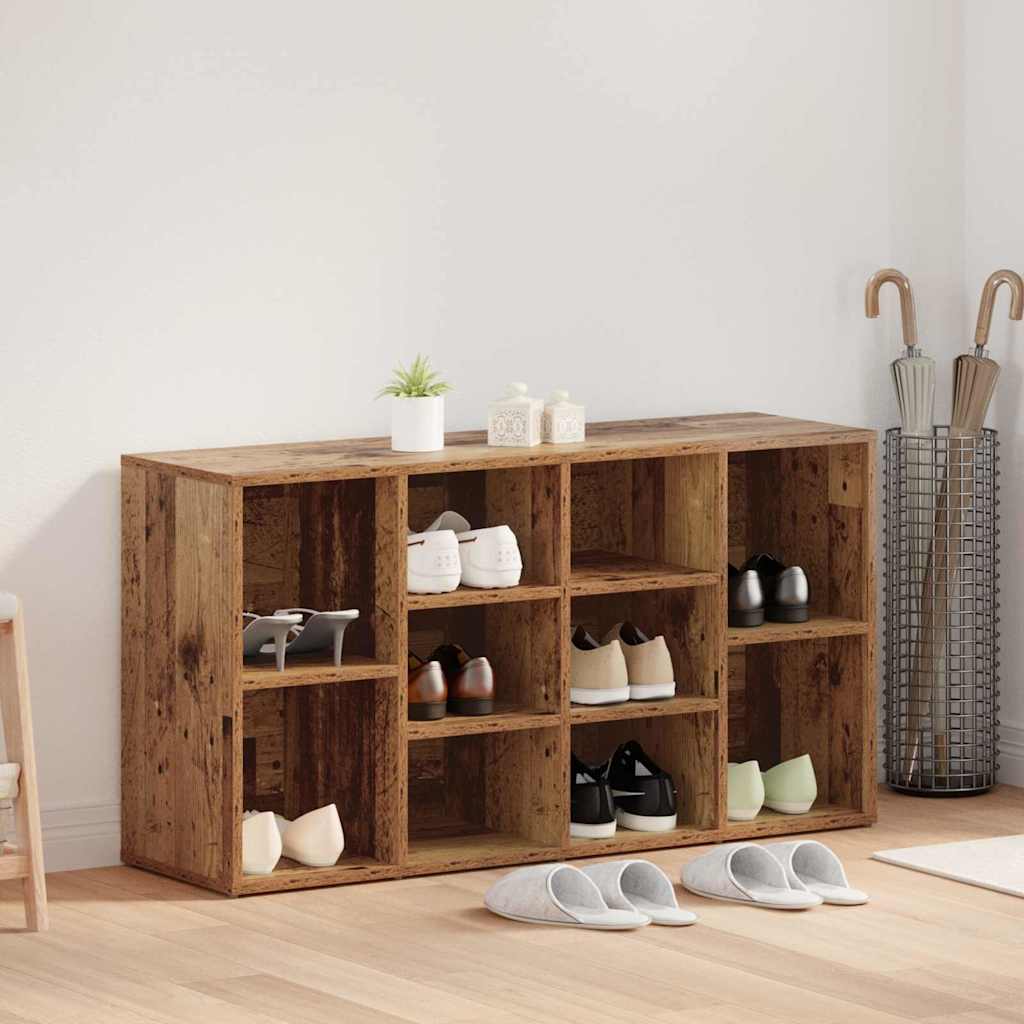 Sko bænk 103 x 30 x 54,5 cm Konstrueret træ Gammelt træ
