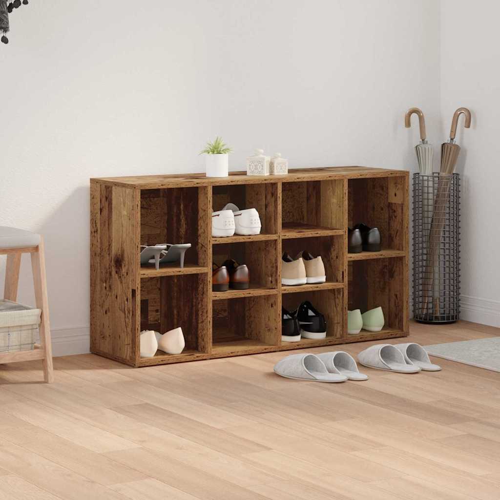 Sko bænk 103 x 30 x 54,5 cm Konstrueret træ Gammelt træ