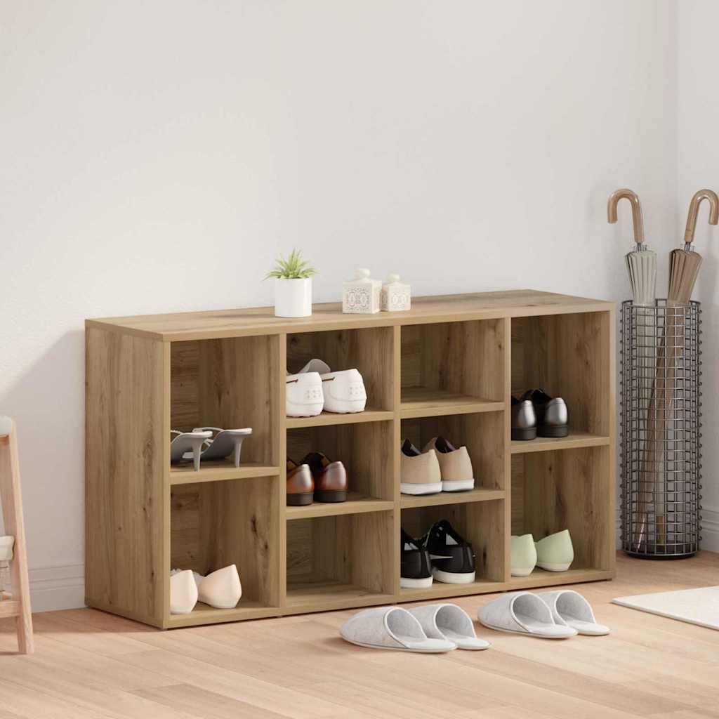 Sko bænk 103 x 30 x 54,5 cm Konstrueret træ Artisan-eg
