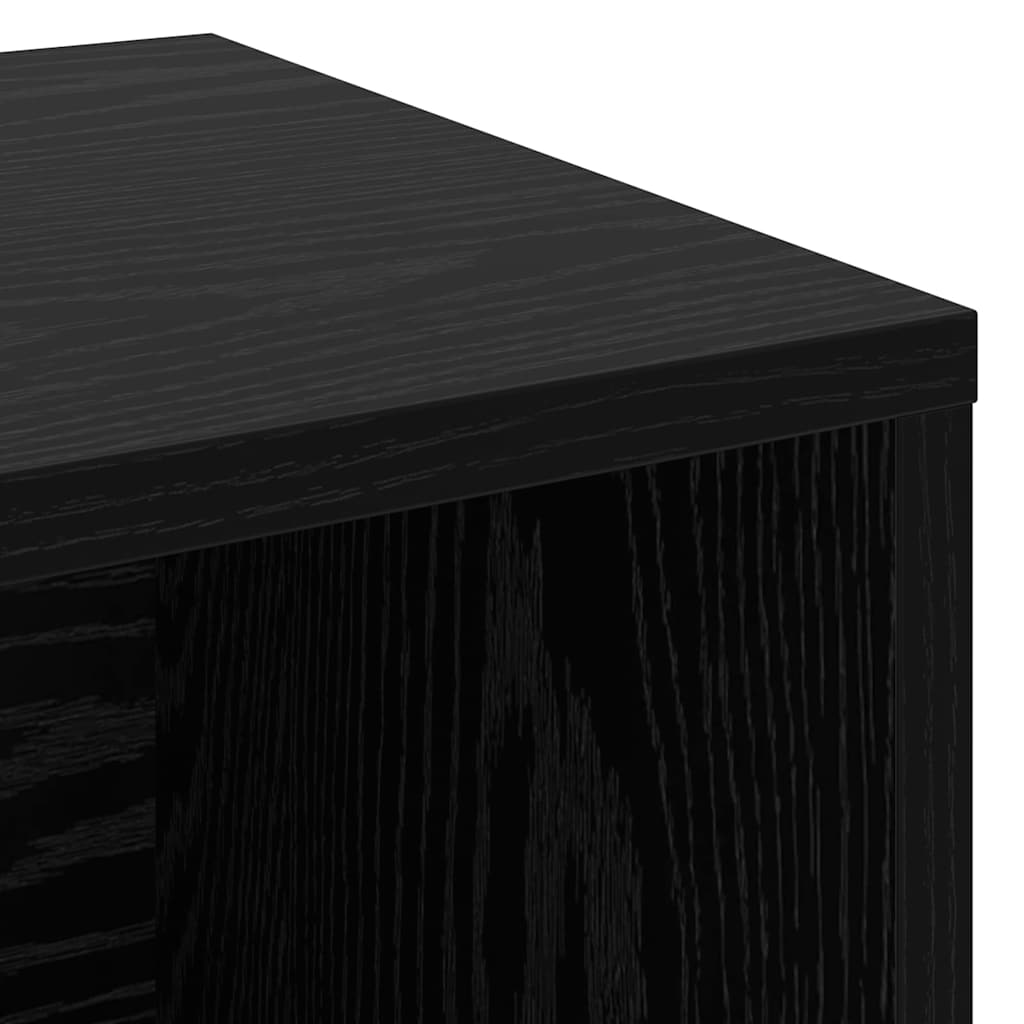 Sko bænk 103 x 30 x 54,5 cm Konstrueret træ Sort eg