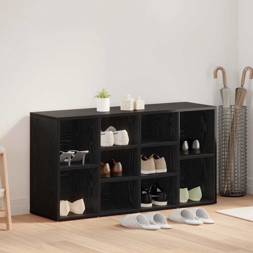 Sko bænk 103 x 30 x 54,5 cm Konstrueret træ Sort eg