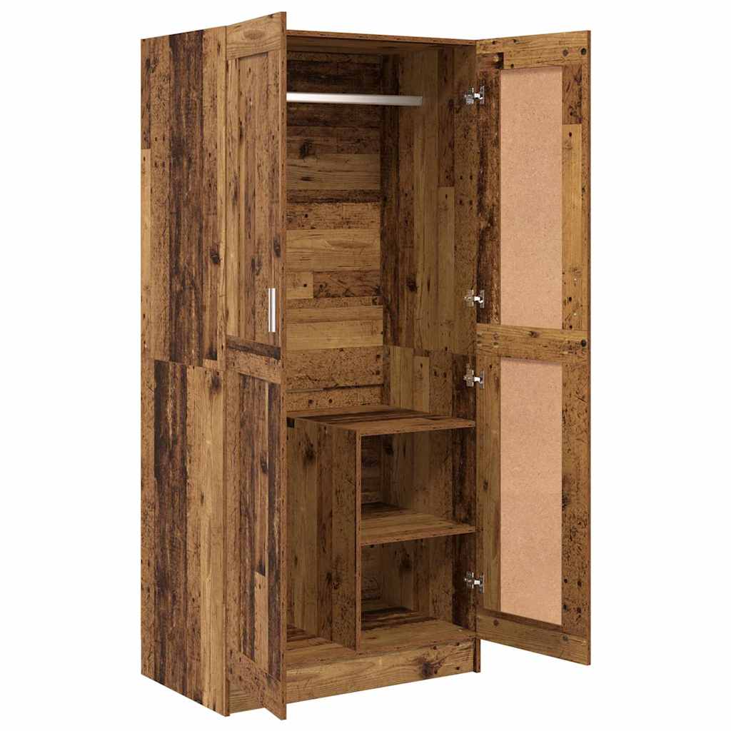 Garderobeskab Gammelt træ 82,5 x 51,5 x 180 cm Konstrueret træ