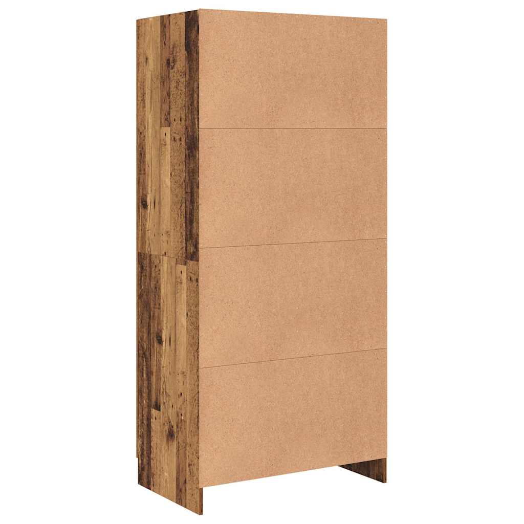 Garderobeskab Gammelt træ 82,5 x 51,5 x 180 cm Konstrueret træ