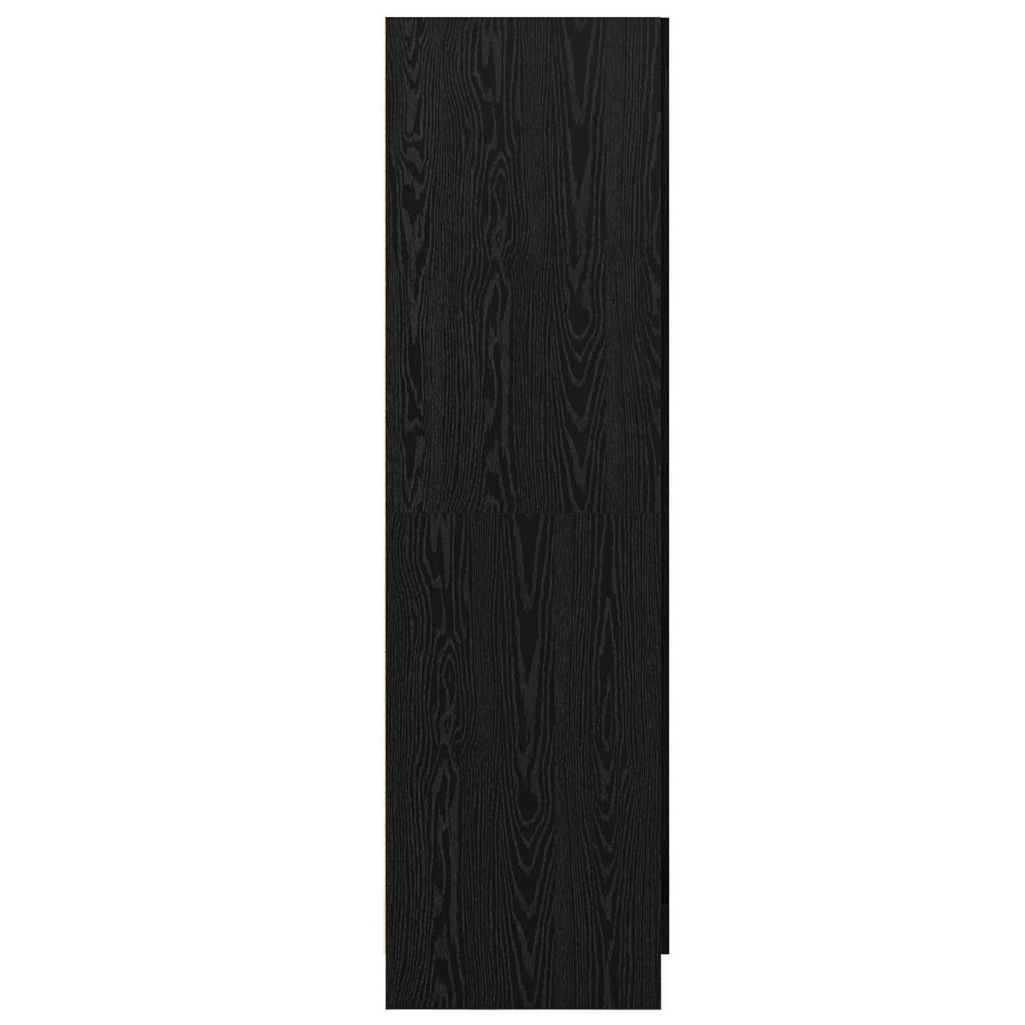 Garderobeskab Sort eg 82,5 x 51,5 x 180 cm Konstrueret træ