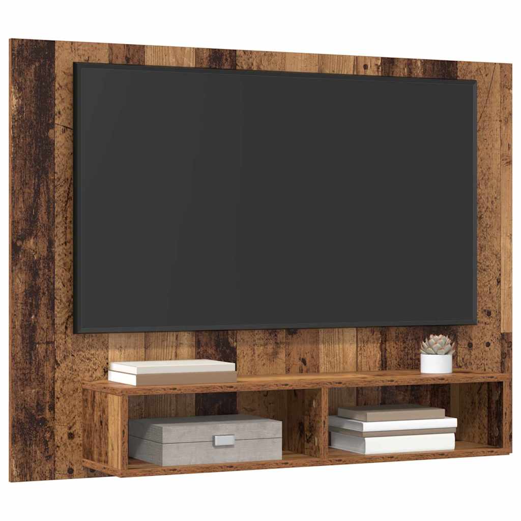 TV-møbelsæt 120 x 23,5 x 90 cm Gammelt træ Konstrueret træ