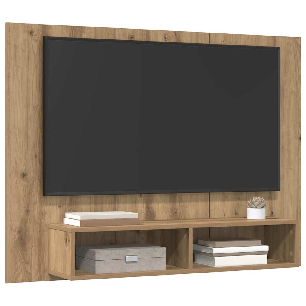 TV-møbelsæt 120 x 23,5 x 90 cm Artisan Egetræ Konstrueret træ