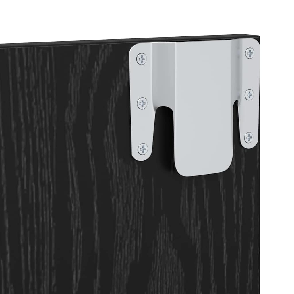 TV-møbelsæt 120 x 23,5 x 90 cm Sort eg Konstrueret træ