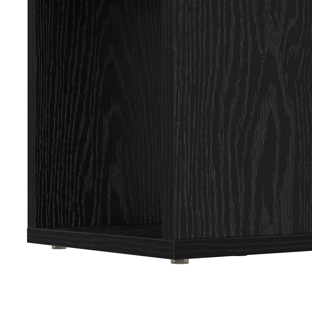 TV-møbelsæt 80 x 24 x 125 cm Sort Konstrueret træ