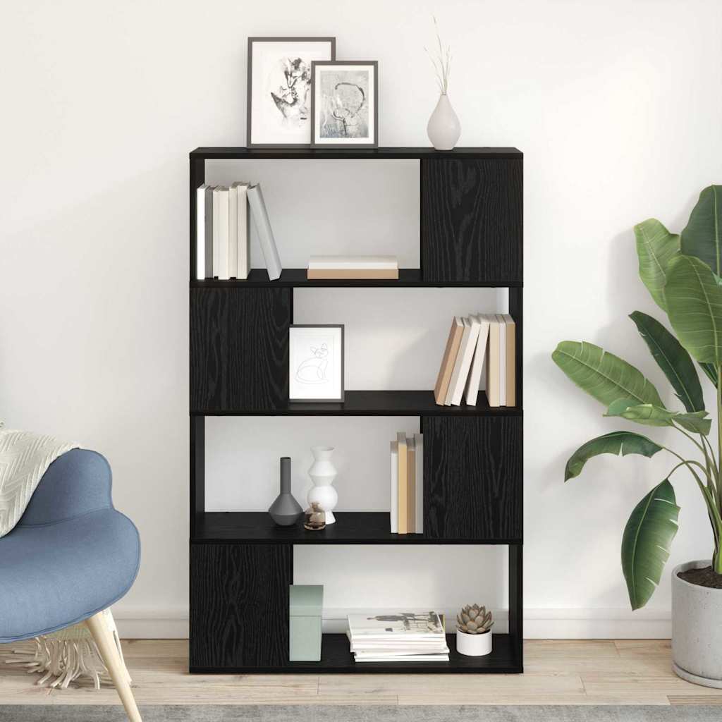 TV-møbelsæt 80 x 24 x 125 cm Sort Konstrueret træ