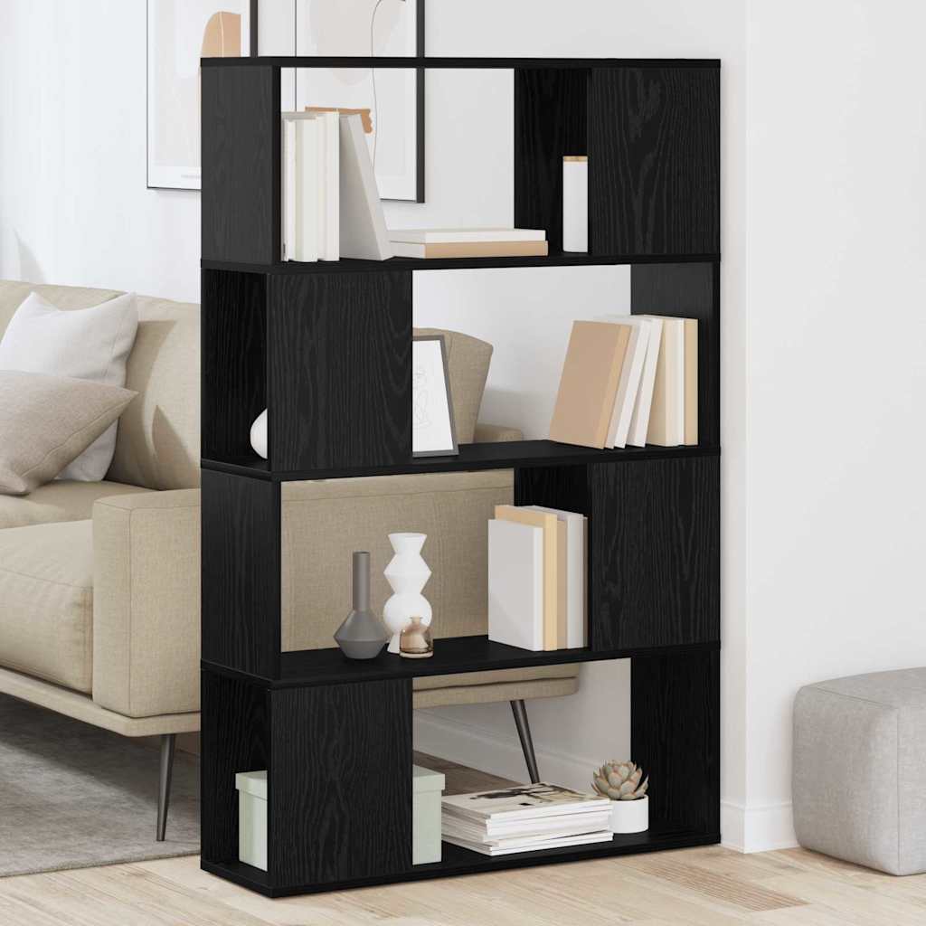 TV-møbelsæt 80 x 24 x 125 cm Sort Konstrueret træ