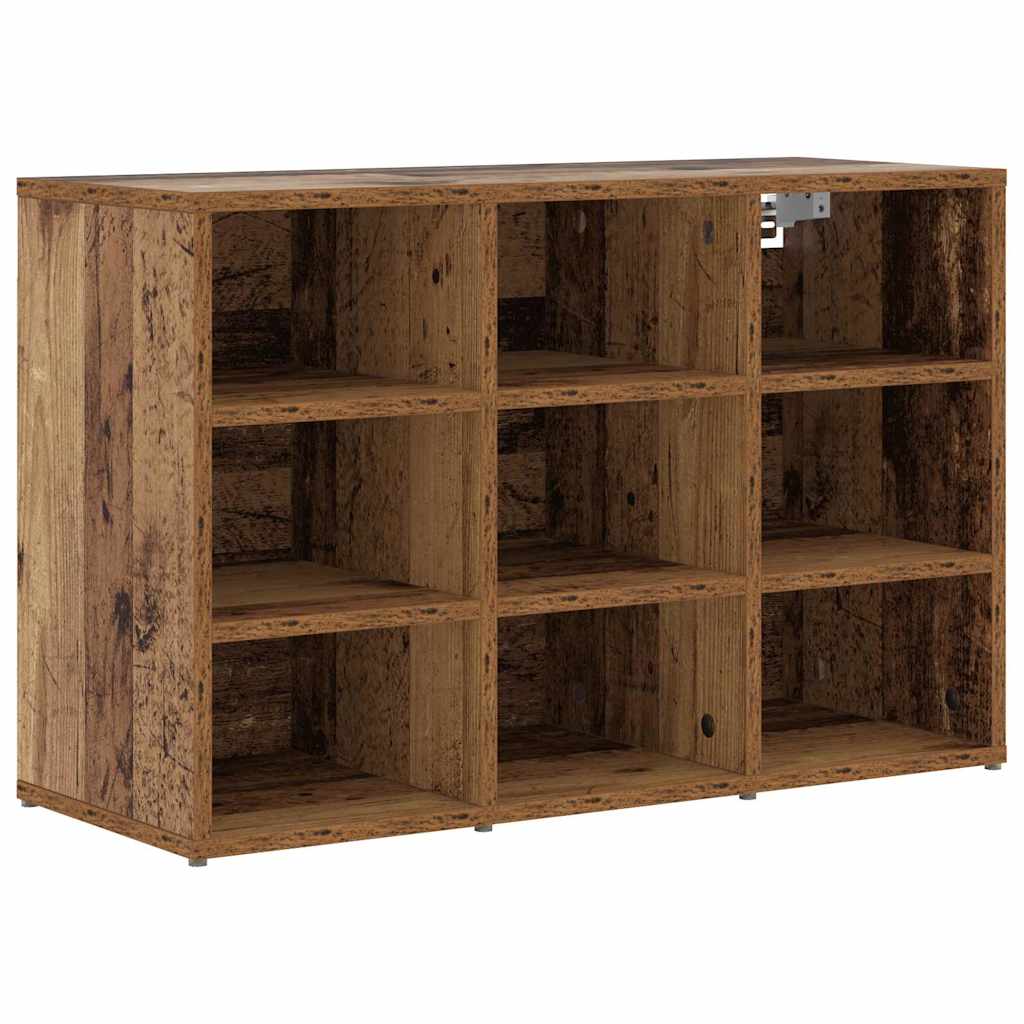 Sko skab 77,5 x 30 x 51 cm Konstrueret træ Gammelt træ
