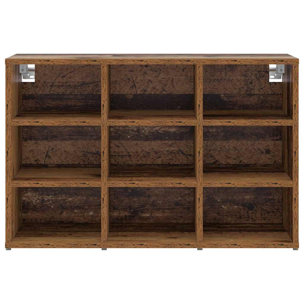 Sko skab 77,5 x 30 x 51 cm Konstrueret træ Gammelt træ